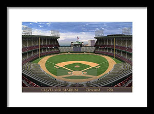 Cleveland Stadium 1954 - Framed Print