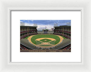 Cleveland Stadium 1954 - Framed Print