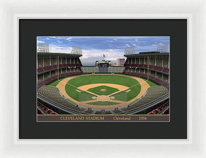 Cleveland Stadium 1954 - Framed Print