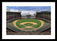 Load image into Gallery viewer, Cleveland Stadium 1954 - Framed Print
