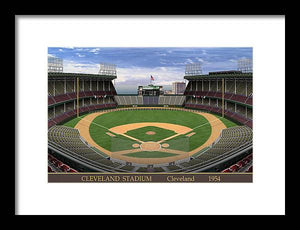 Cleveland Stadium 1954 - Framed Print