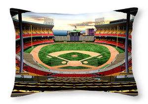 Cleveland Stadium 1954 - Throw Pillow