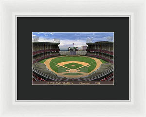 Cleveland Stadium 1954 - Framed Print