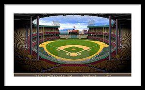 Cleveland Stadium 1967 - Framed Print