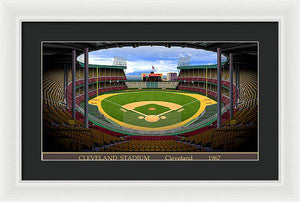 Cleveland Stadium 1967 - Framed Print