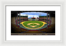 Load image into Gallery viewer, Cleveland Stadium 1967 - Framed Print
