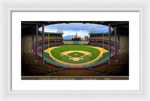 Cleveland Stadium 1967 - Framed Print