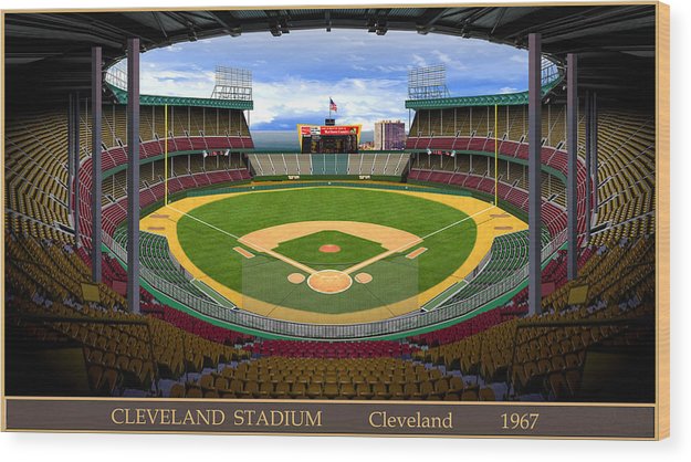 Cleveland Stadium 1967 - Wood Print