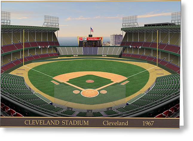 Cleveland Stadium 1967 - Greeting Card