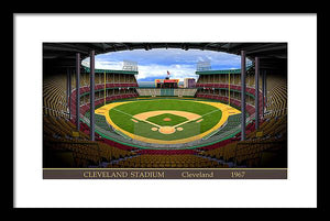 Cleveland Stadium 1967 - Framed Print