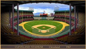 Cleveland Stadium 1967 - Art Print