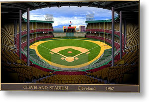 Cleveland Stadium 1967 - Metal Print