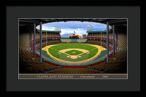 Cleveland Stadium 1967 - Framed Print