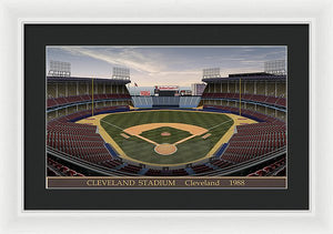 Cleveland Stadium 1988 - Framed Print