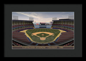 Cleveland Stadium 1988 - Framed Print