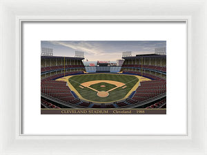 Cleveland Stadium 1988 - Framed Print