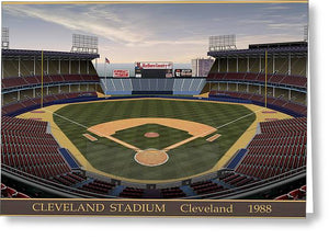 Cleveland Stadium 1988 - Greeting Card