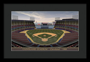 Cleveland Stadium 1988 - Framed Print