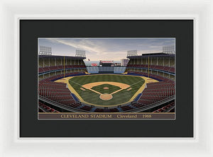 Cleveland Stadium 1988 - Framed Print