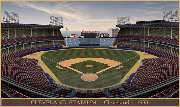 Cleveland Stadium 1988 - Art Print