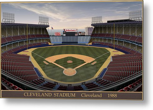 Cleveland Stadium 1988 - Metal Print