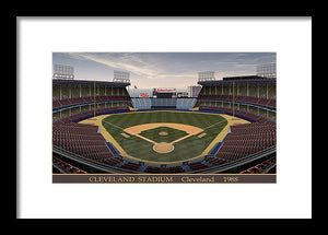 Cleveland Stadium 1988 - Framed Print