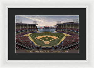 Cleveland Stadium 1988 - Framed Print