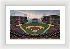 Cleveland Stadium 1988 - Framed Print