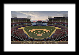 Cleveland Stadium 1988 - Framed Print