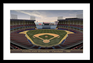 Cleveland Stadium 1988 - Framed Print