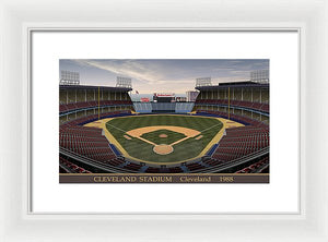 Cleveland Stadium 1988 - Framed Print