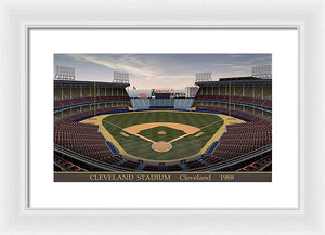 Cleveland Stadium 1988 - Framed Print