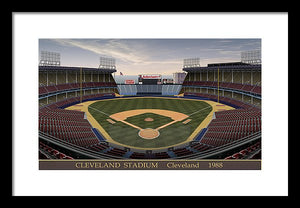 Cleveland Stadium 1988 - Framed Print