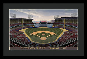 Cleveland Stadium 1988 - Framed Print