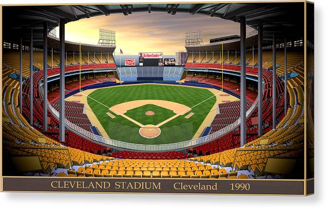 Cleveland Stadium 1990 - Canvas Print