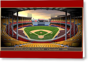 Cleveland Stadium 1990 - Greeting Card