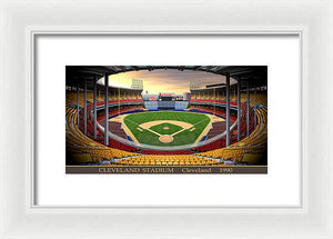 Cleveland Stadium 1990 - Framed Print