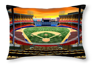 Cleveland Stadium 1990 - Throw Pillow