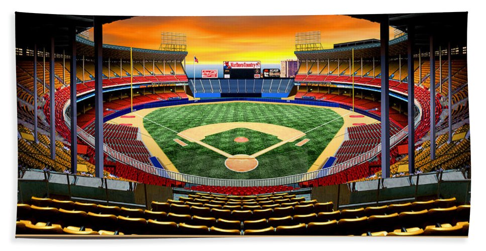 Cleveland Stadium 1990 - Beach Towel