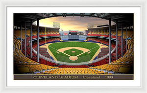 Cleveland Stadium 1990 - Framed Print