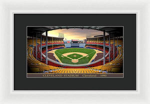 Cleveland Stadium 1990 - Framed Print