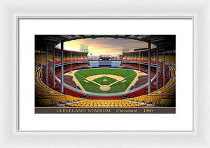 Cleveland Stadium 1990 - Framed Print