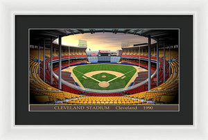 Cleveland Stadium 1990 - Framed Print