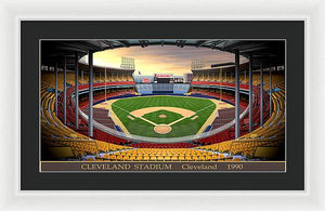 Cleveland Stadium 1990 - Framed Print