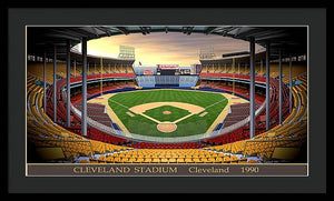 Cleveland Stadium 1990 - Framed Print