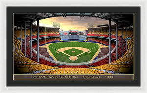 Cleveland Stadium 1990 - Framed Print