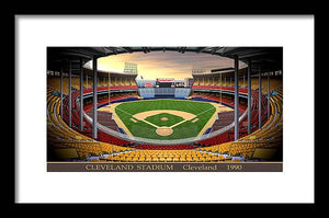 Cleveland Stadium 1990 - Framed Print