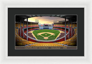 Cleveland Stadium 1990 - Framed Print