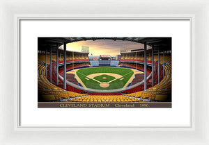 Cleveland Stadium 1990 - Framed Print