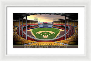 Cleveland Stadium 1990 - Framed Print